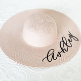 Bridesmaid Sun hat Personalized