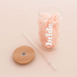 Personalized Iced Coffee Glass Retro