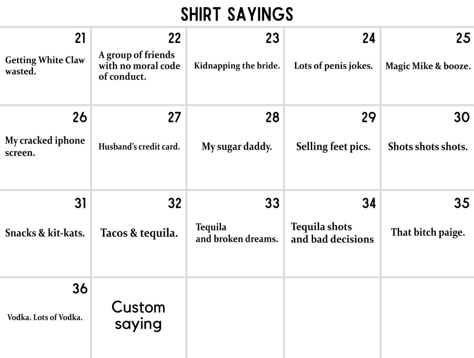 Cards Against Humanity Shirts