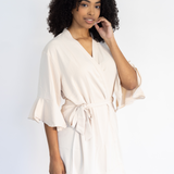 Ruffle Bridesmaid Robe Teracotta - Ruffle Bridesmaid Robe