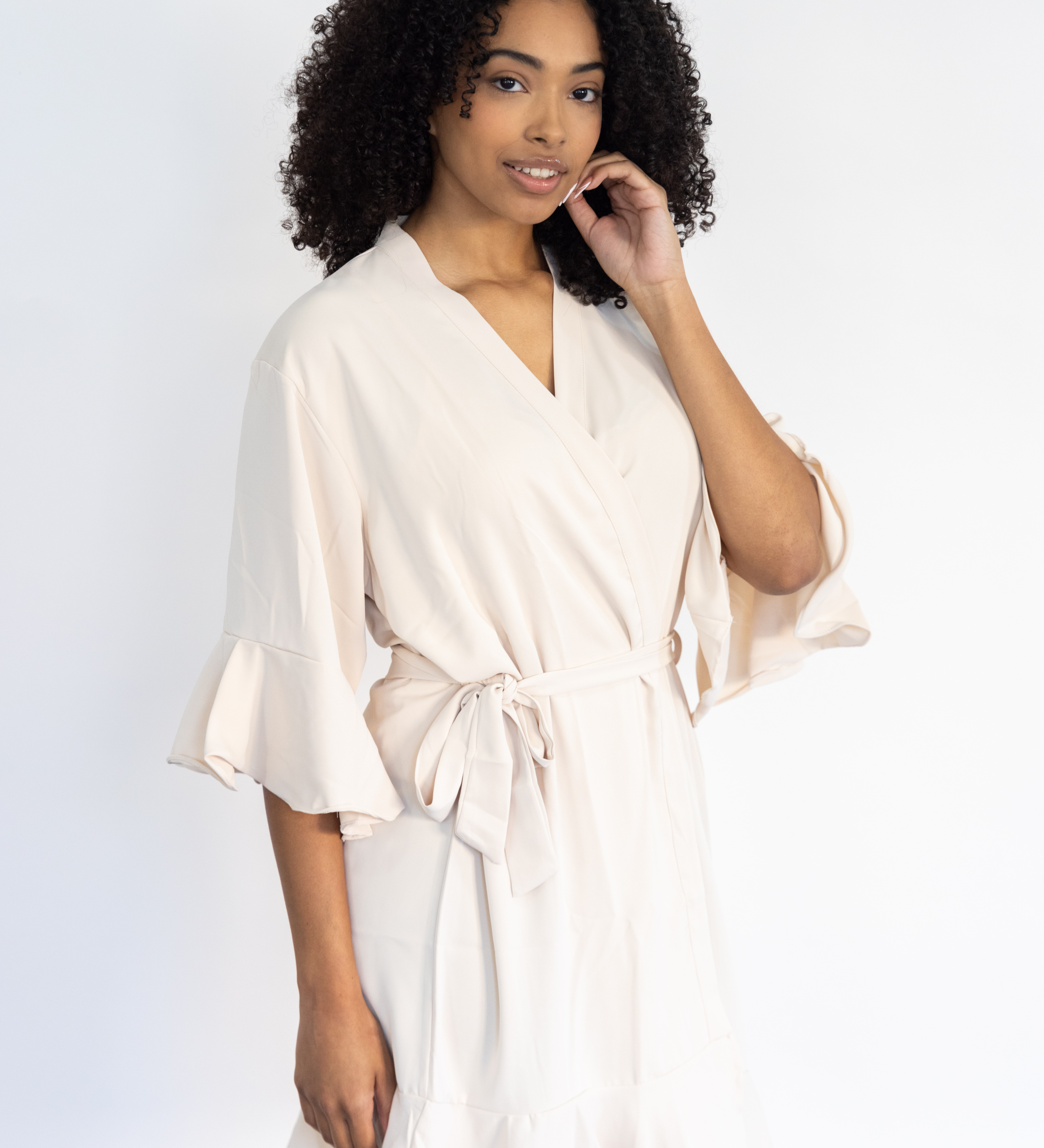 Ruffle Bridesmaid Robe Teracotta - Ruffle Bridesmaid Robe