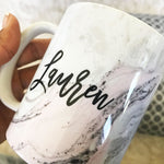 Custom pink marble mug - Cups & Tumblers