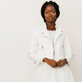 Bride leather Jacket (White)