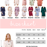 Satin lace bridesmaid robes