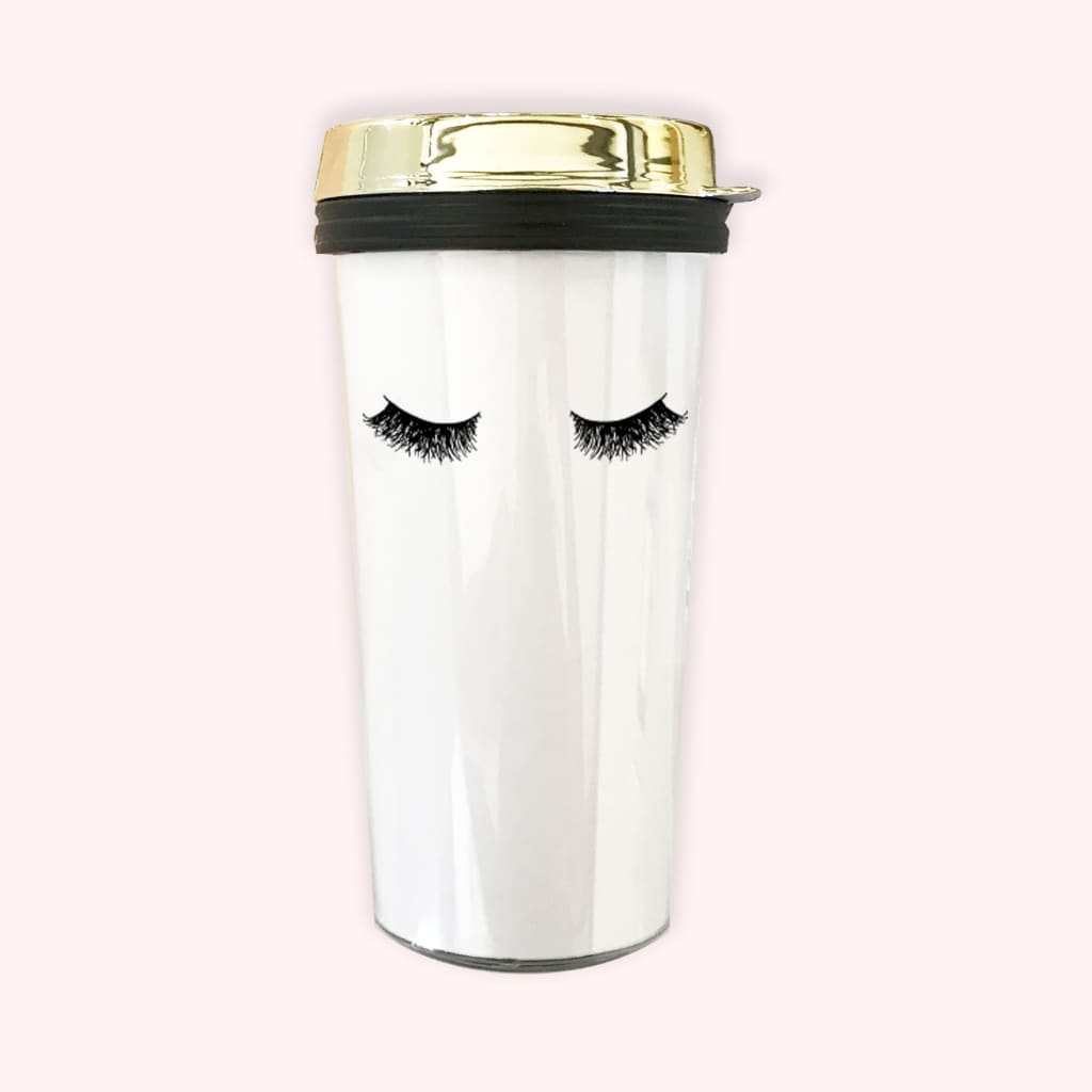 Eyelash Travel Coffee Tumblers - Cups & Tumblers
