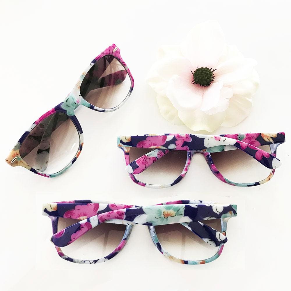 Floral Print Sunglasses - sunglasses