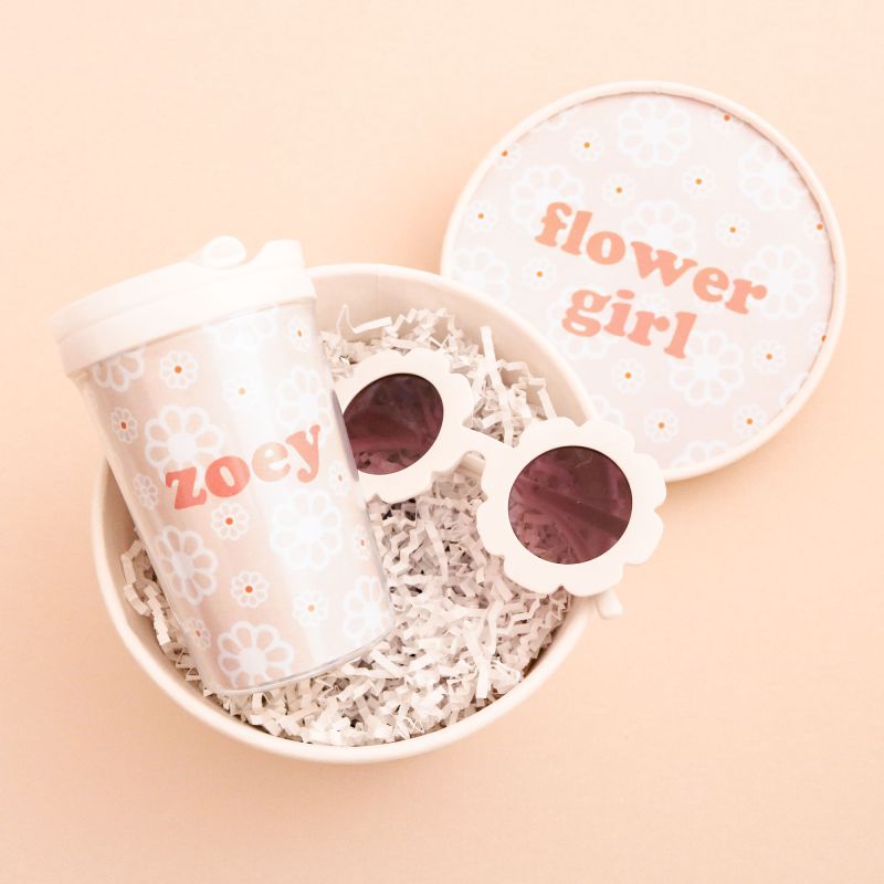 Personalized Sippy Cup - Flower Girl