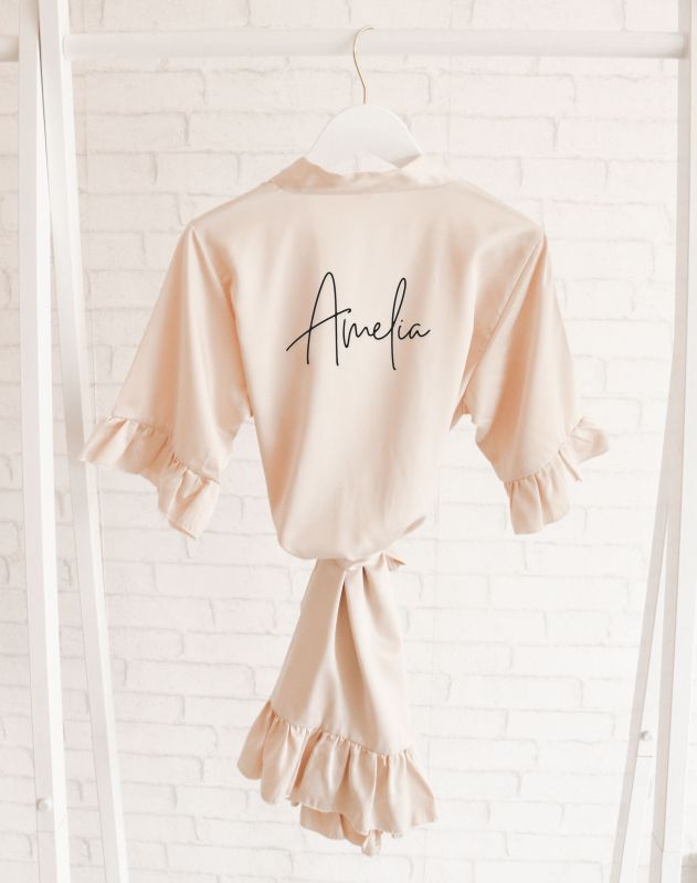Flower Girl Ruffle Robe Personalized