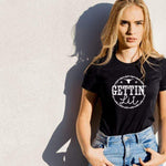 Gettin hitched bachelorette party shirt