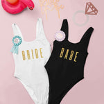 Gold- Beach Bachelorette Swimsuits Bathing Suits Honeymoon 