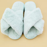 Grey Fluffy Slippers