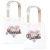 Retro Heart Tote Bag