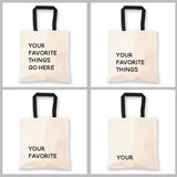 Favorite Things Tote - Personalized Tote Bags