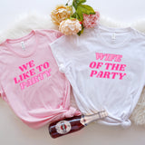 Retro Wife of the party Bachelorette Shirts