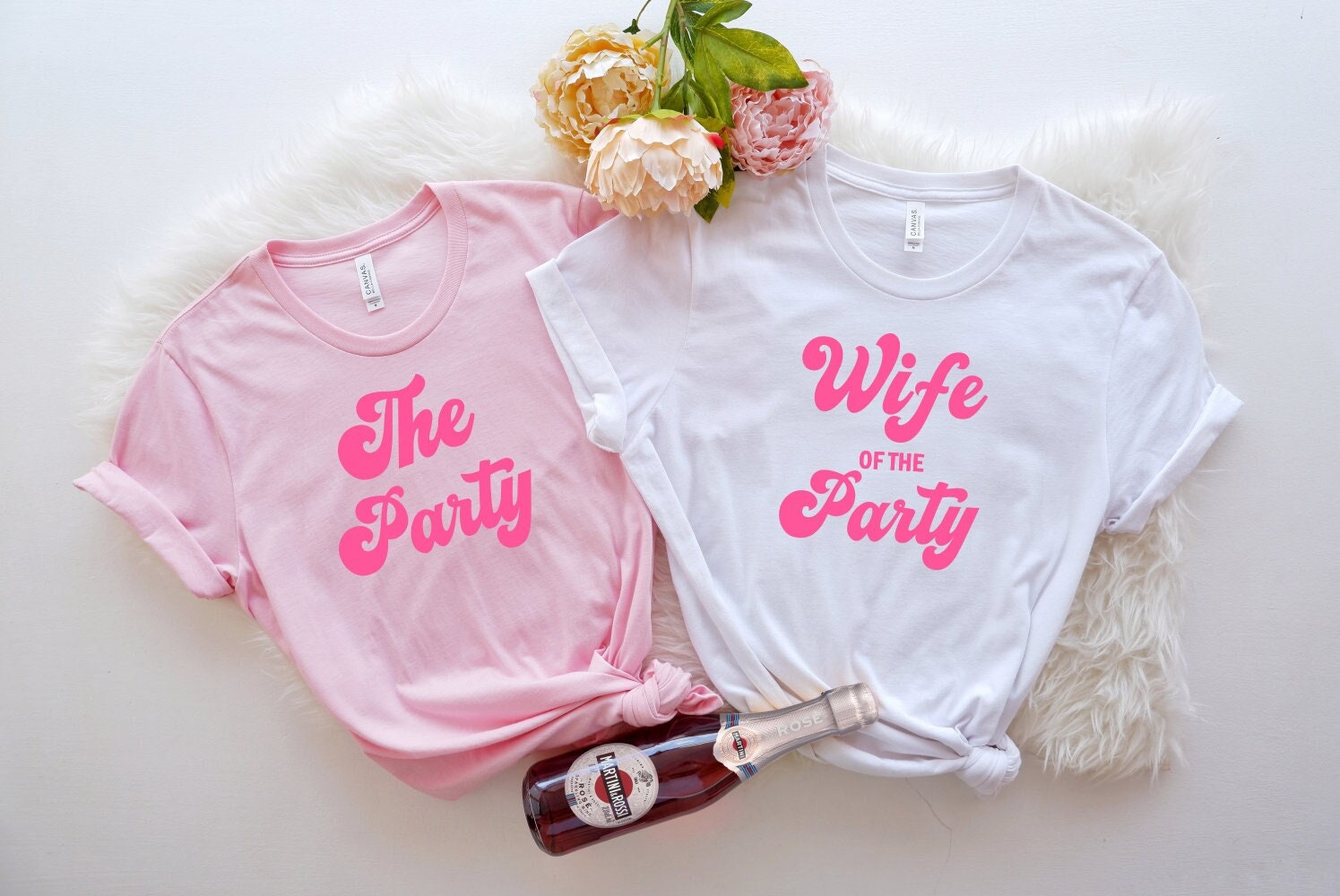 Wife of the party bachelorette party shirt tan