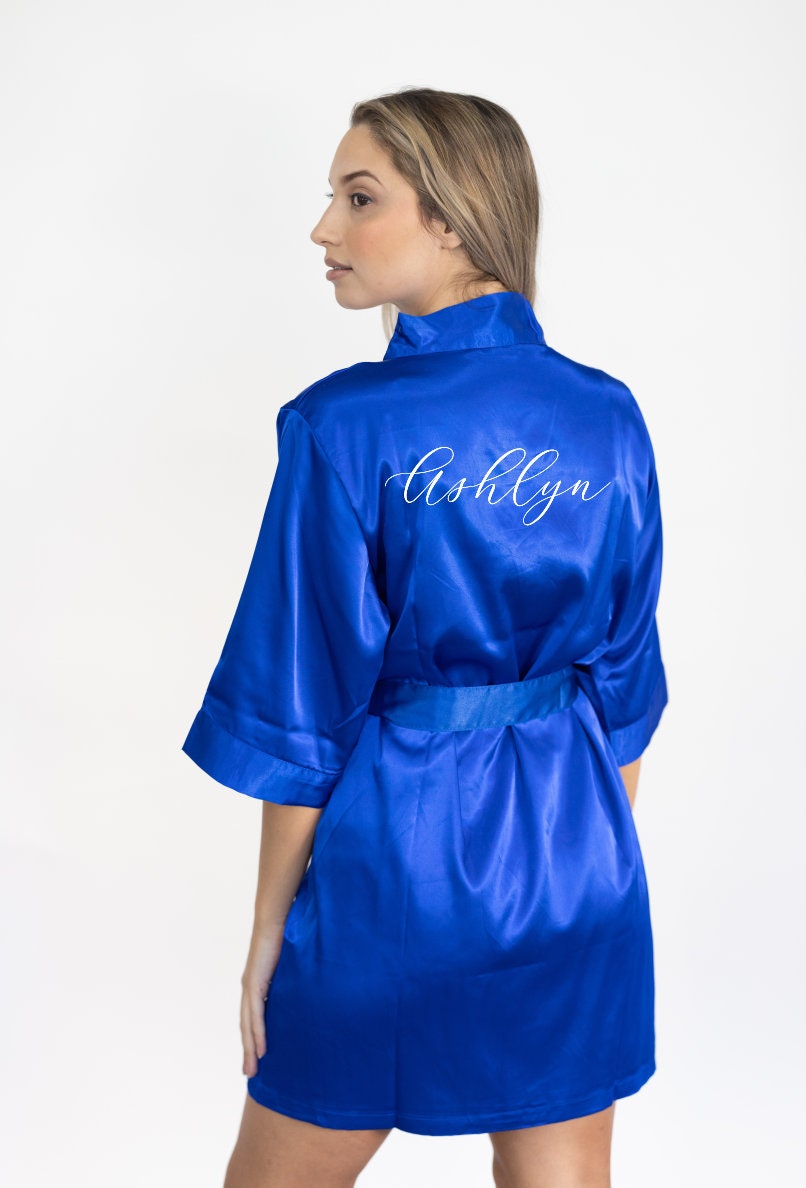 Personalized Bridesmaid Robes Emerald