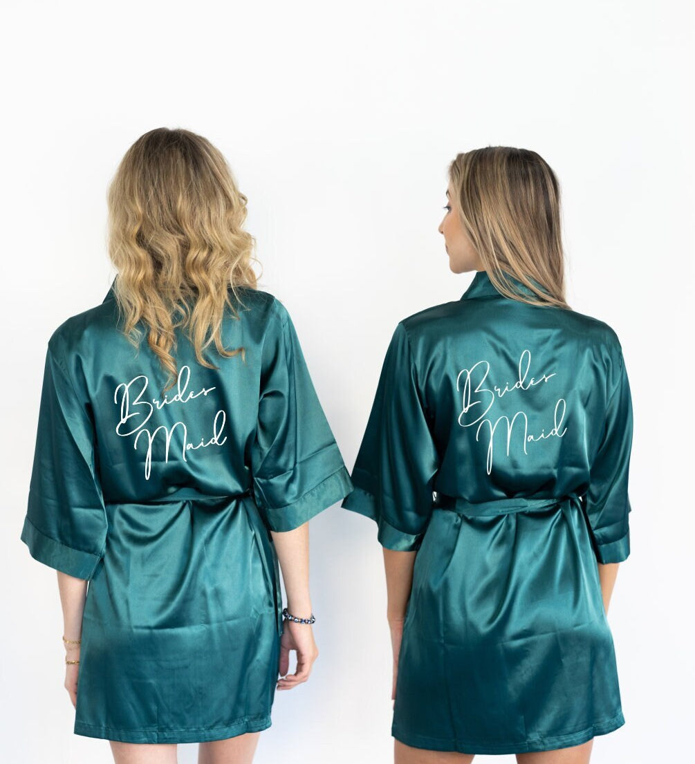 Personalized Satin Bridesmaid Robes