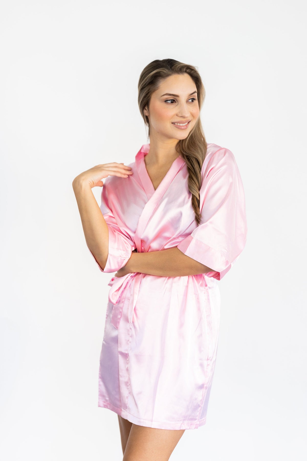 Pink Bridesmaid Robes - Bach Bride