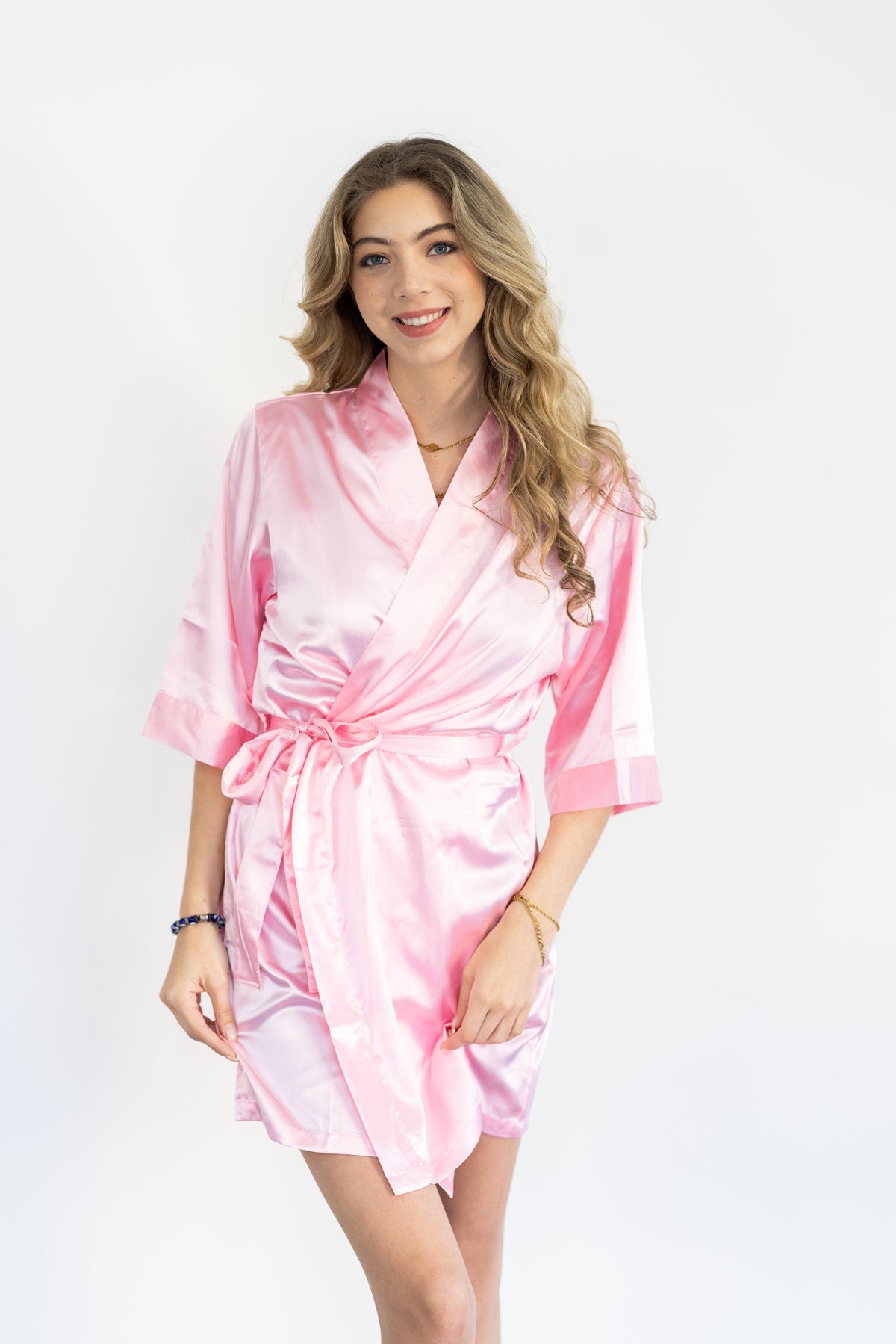 Pink Bridesmaid Robes - Bach Bride