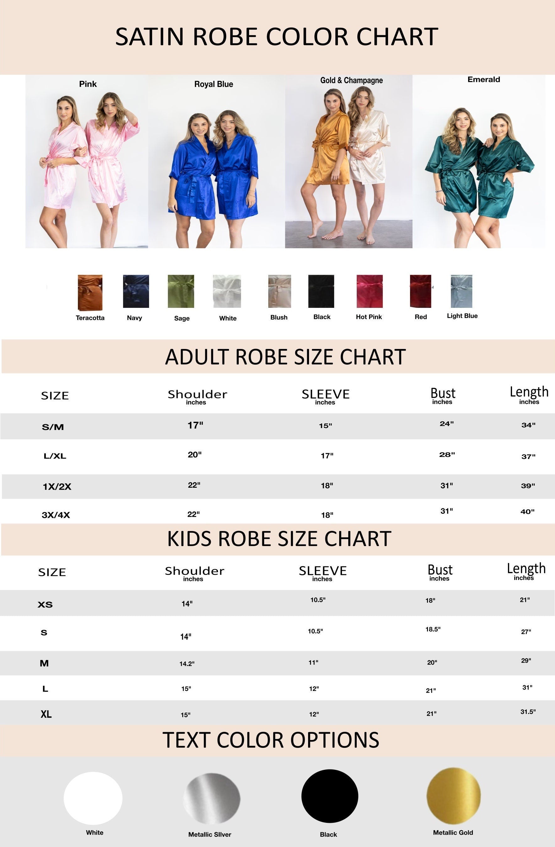 Personalized Bridesmaid Robes