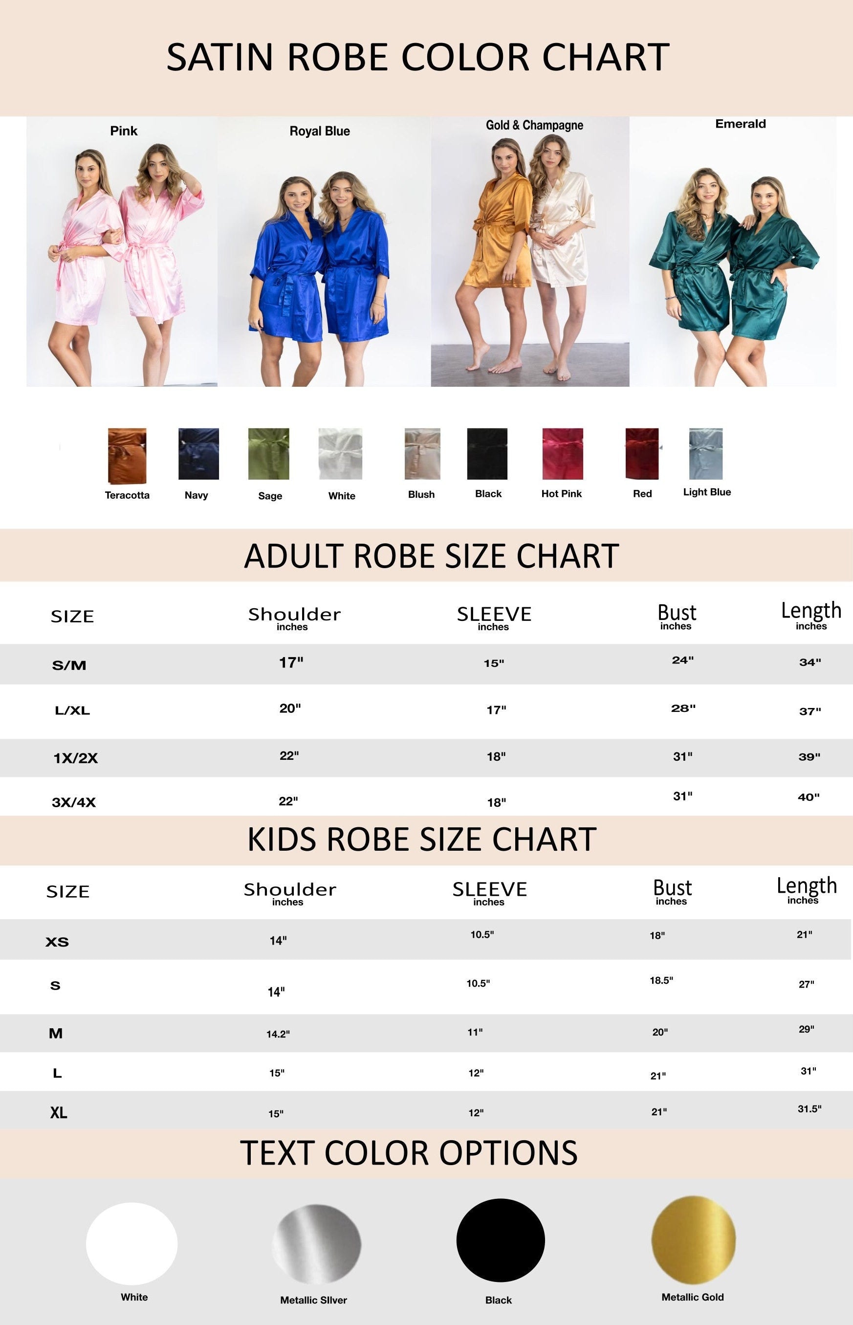 Personalized Bridesmaid Robes Pink