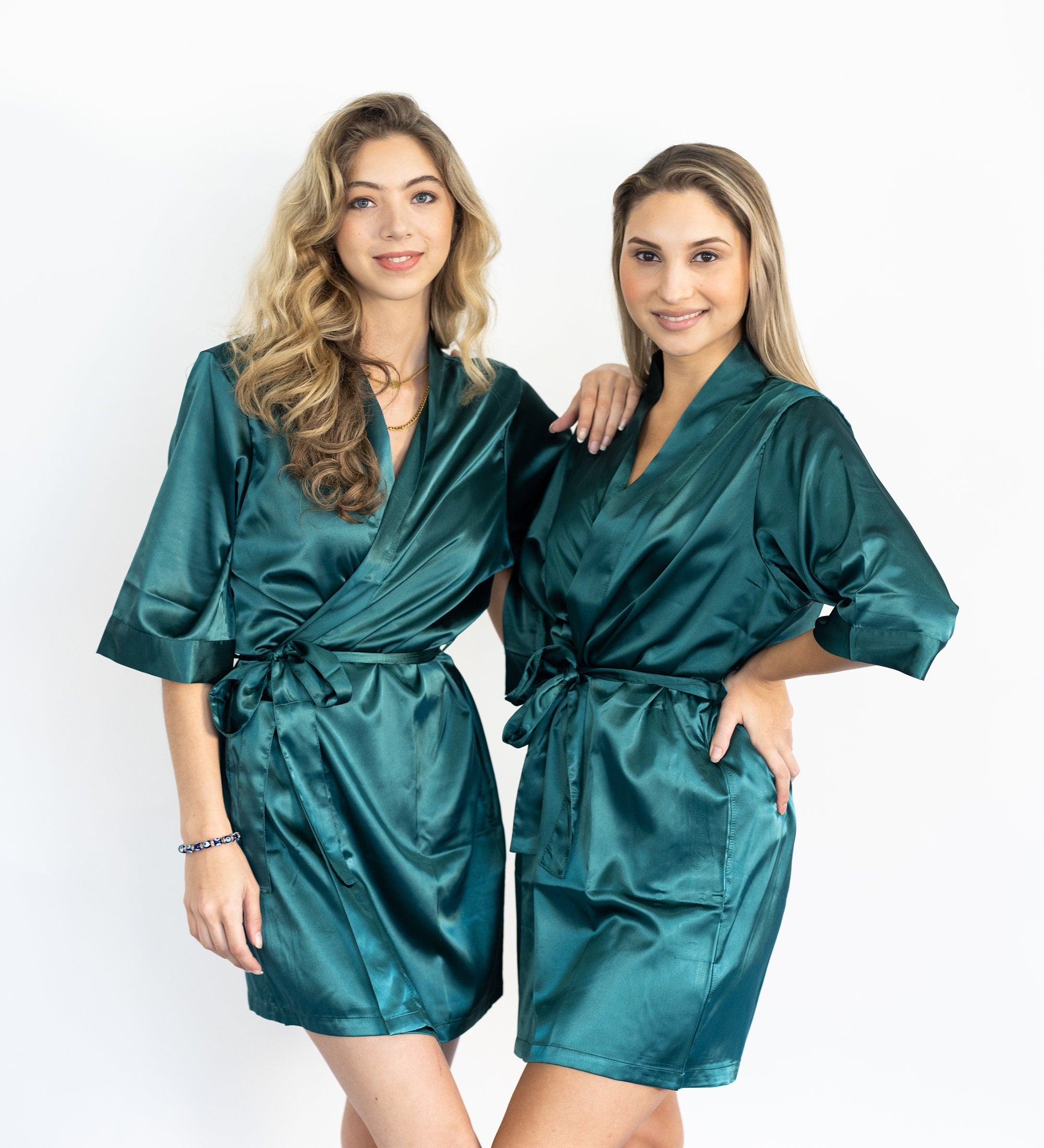 Personalized Bridesmaid Robes Emerald