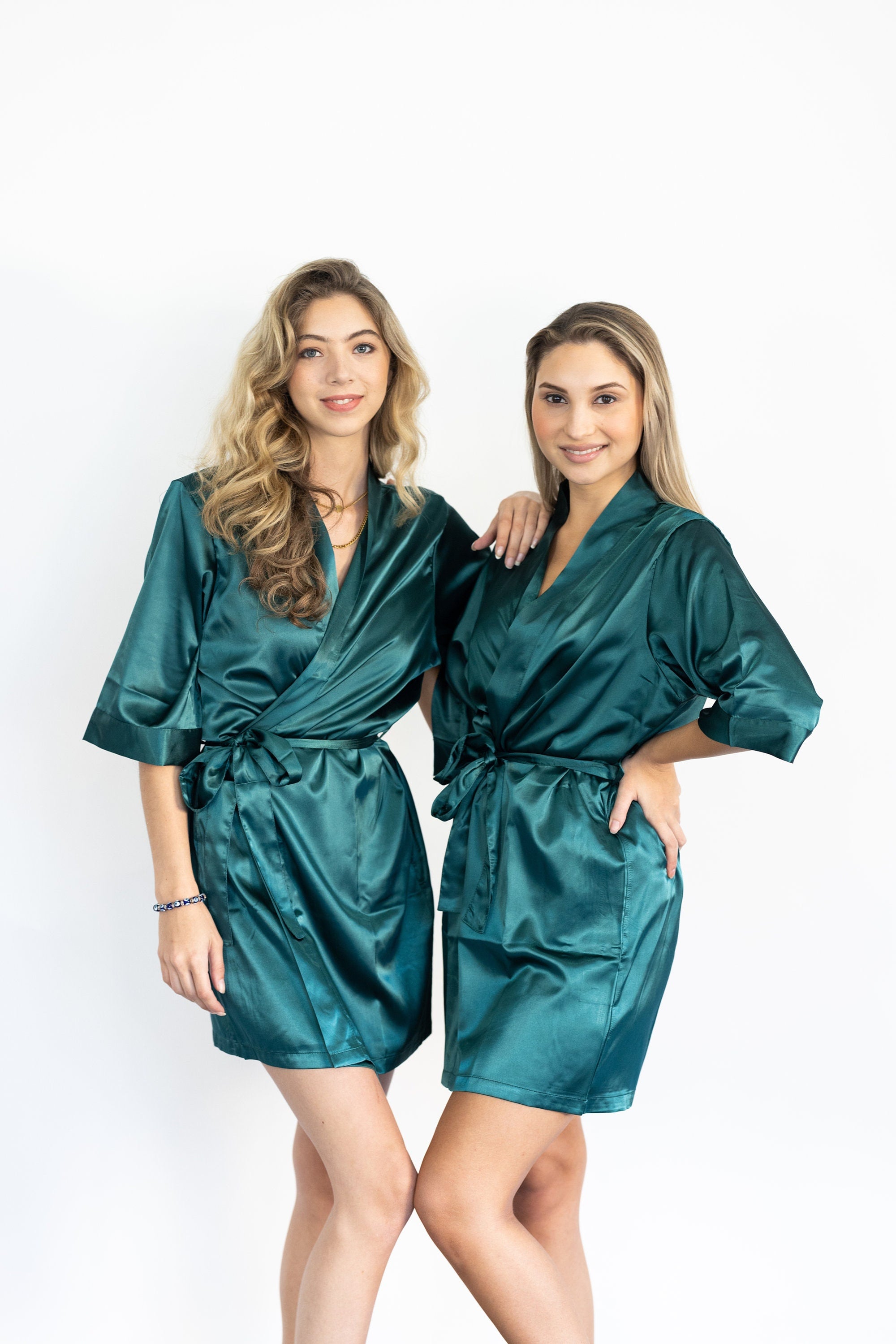 Personalized Bridesmaid Robes Emerald