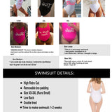 Lets Go Party Bachelorette Swimsuit