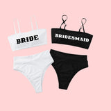 Two Piece | Bride And Bridesmaid Bachelorette Swimsuits