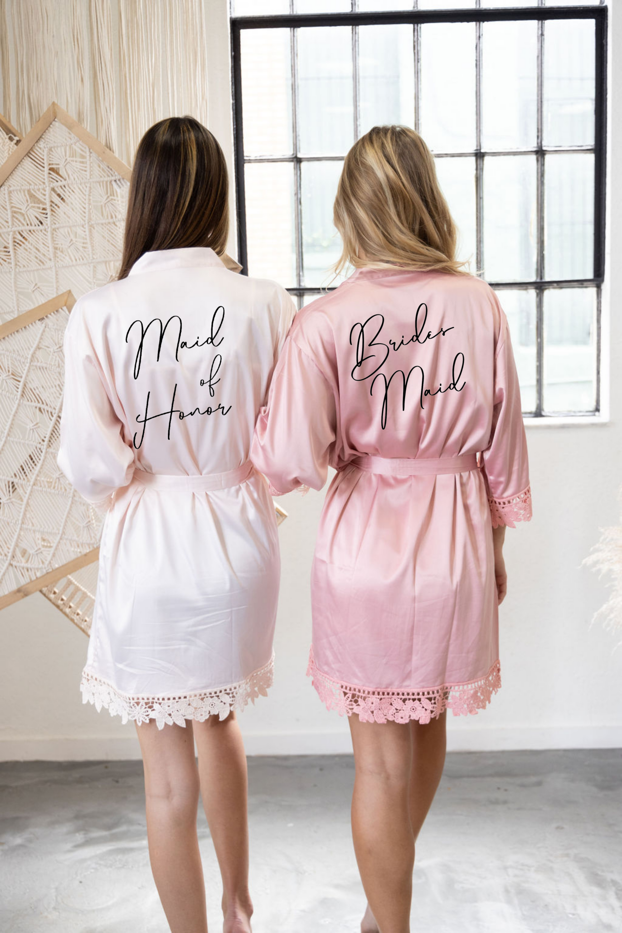 Bridal Party Lace Robes personalized
