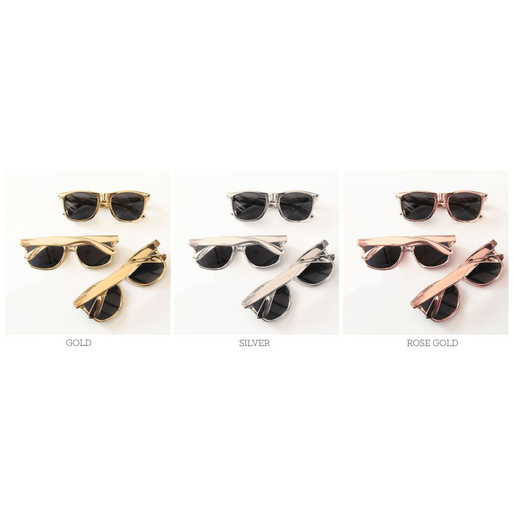 Metallic Gold Sunglasses - sunglasses