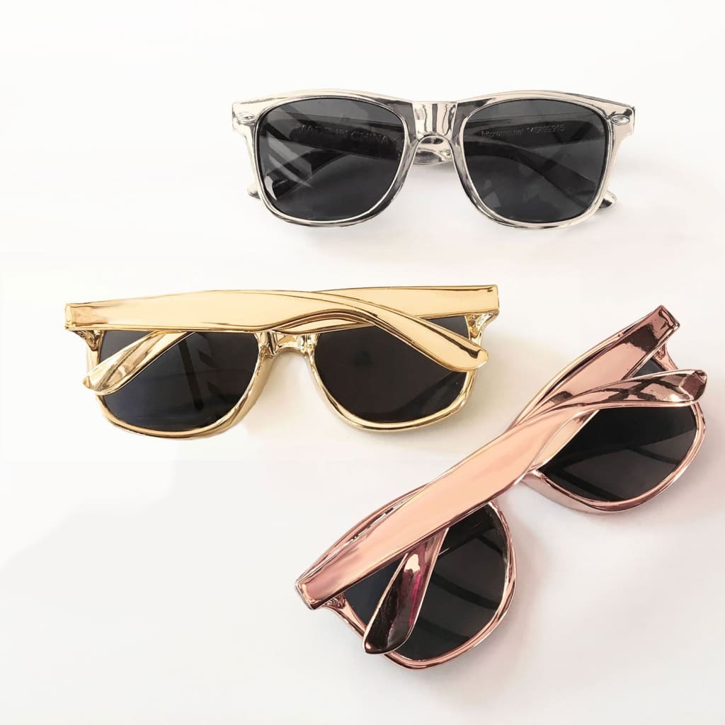 Metallic Gold Sunglasses - sunglasses