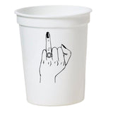 Middle Finger bachelorette party cups (12 Pack)