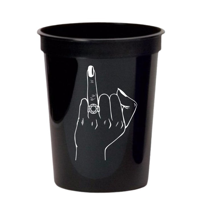 Middle Finger bachelorette party cups (12 Pack)