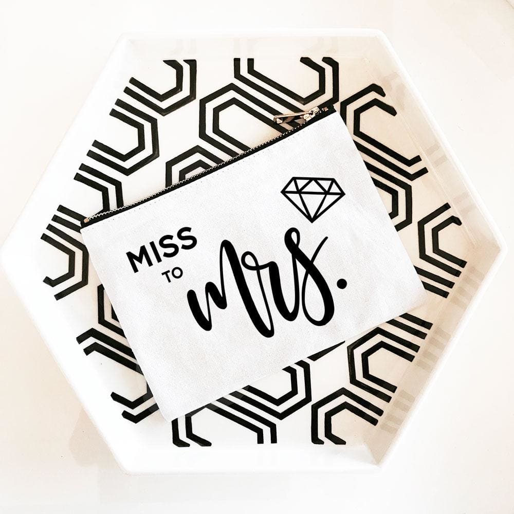 Miss To Mrs makeup bag - makeup bag