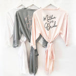Mother of the Bride satin lace robes - robe