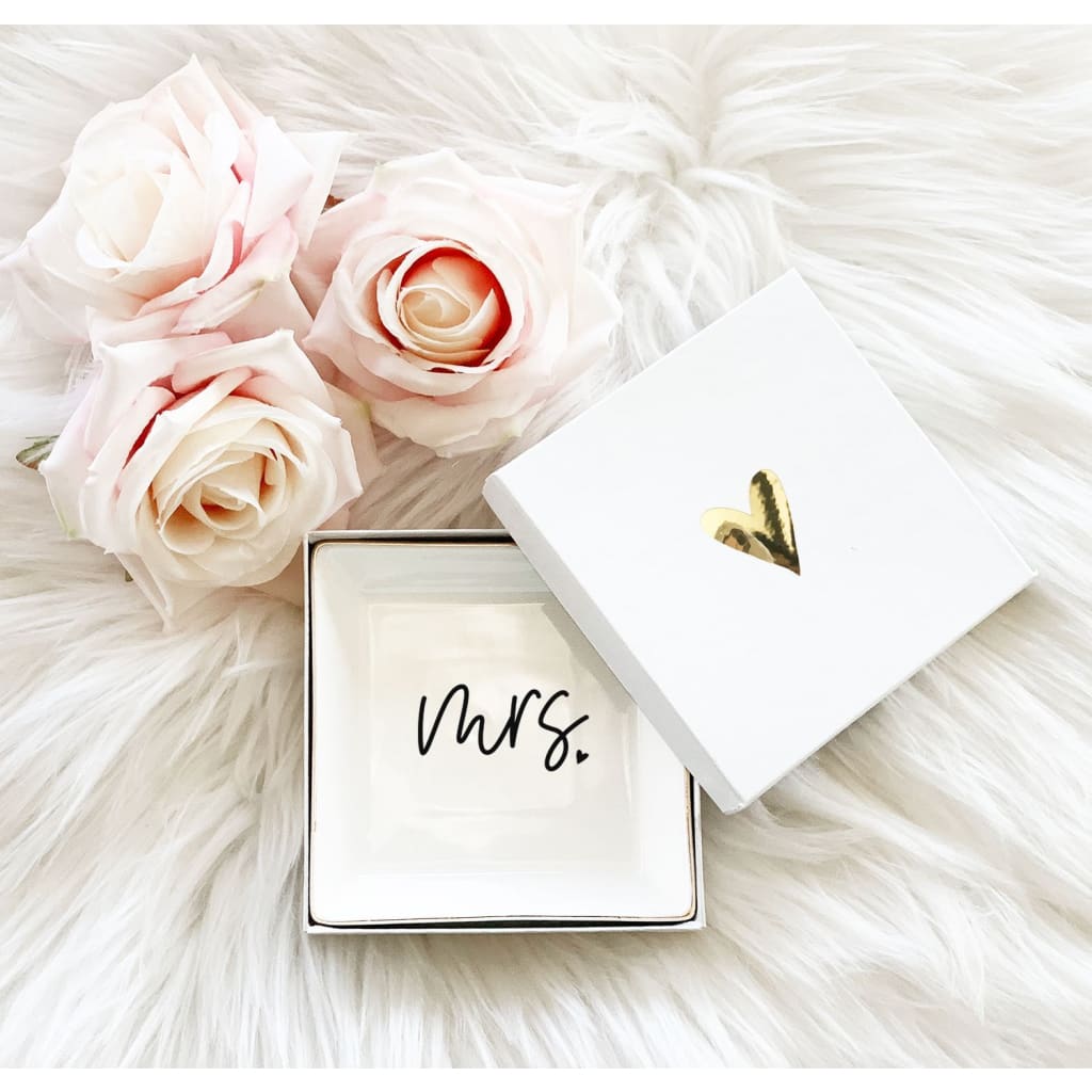 Mr. & Mrs. Heart Ring Dish - ring dish