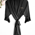 Mrs satin lace robes small text - robe Mrs satin lace