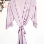 Mrs satin lace robes small text - robe Mrs satin lace