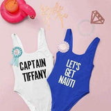 Nautical Bachelorette Party Swimsuit Bride to be Swimsuit 