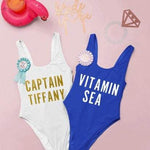 Nautical Bachelorette Party Swimsuit Bride to be Swimsuit 
