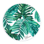 Palm Leaf beach Towel - beach towel