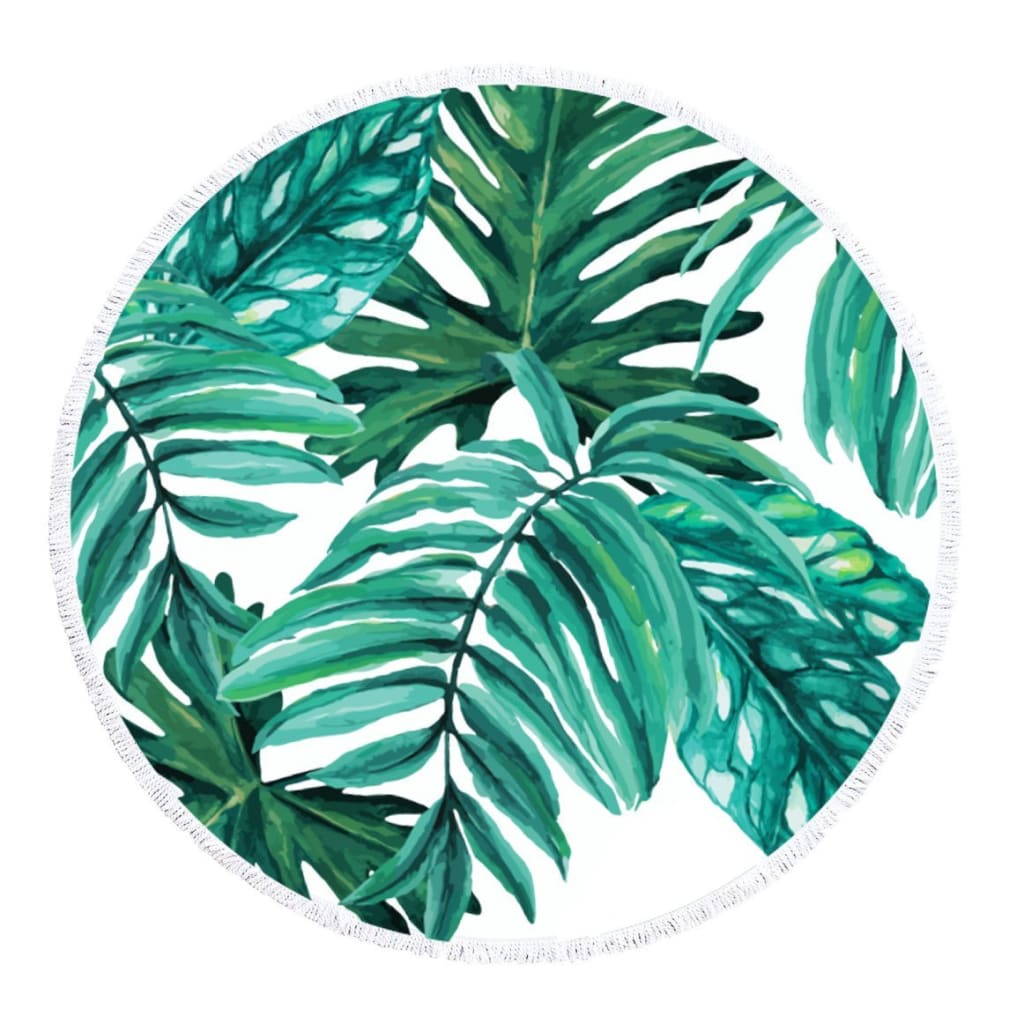 Palm Leaf beach Towel - beach towel