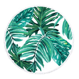 Palm Leaf beach Towel - beach towel