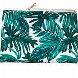 Palm Leaf Makeup Bag, Palm Leaf Bachelorette, Tropical Bachelorette Party Favors, Tropical Bridesmaid Gifts, Beach Bachelorette, makeup bag