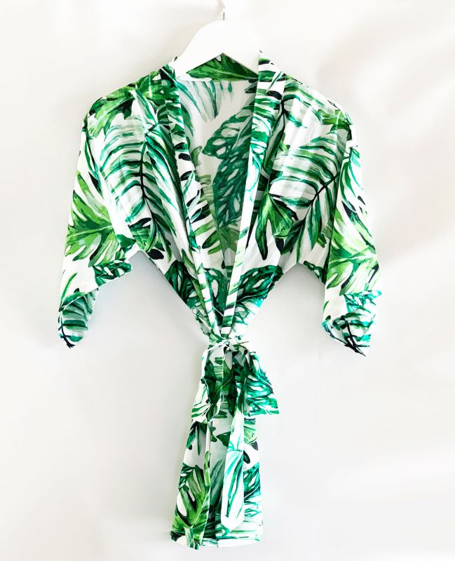Palm Leaf Flower Girl Robe - Fits Most 3-6
