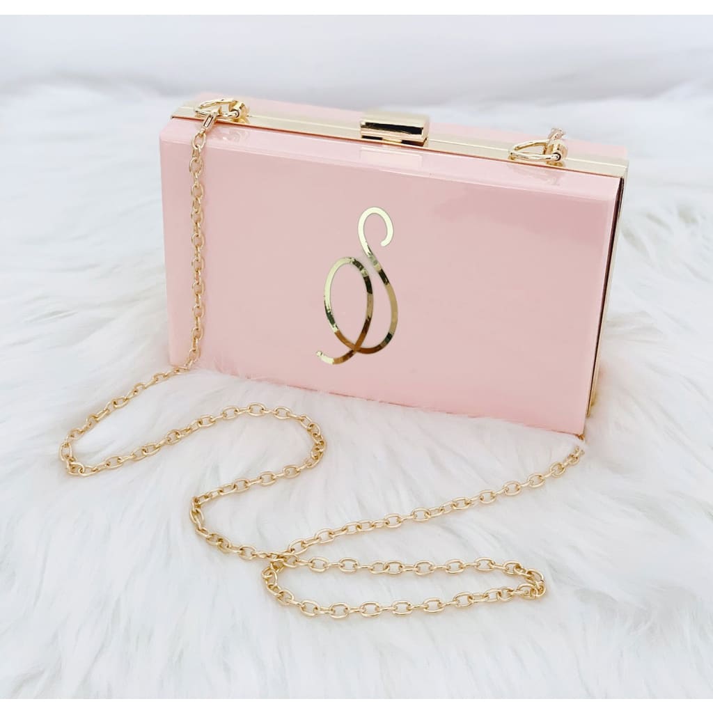 Personalized Acrylic Clutch Purse - purse