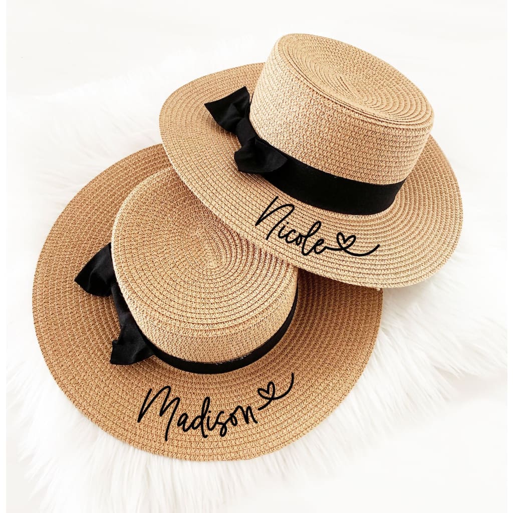 Personalized boater hat - hats
