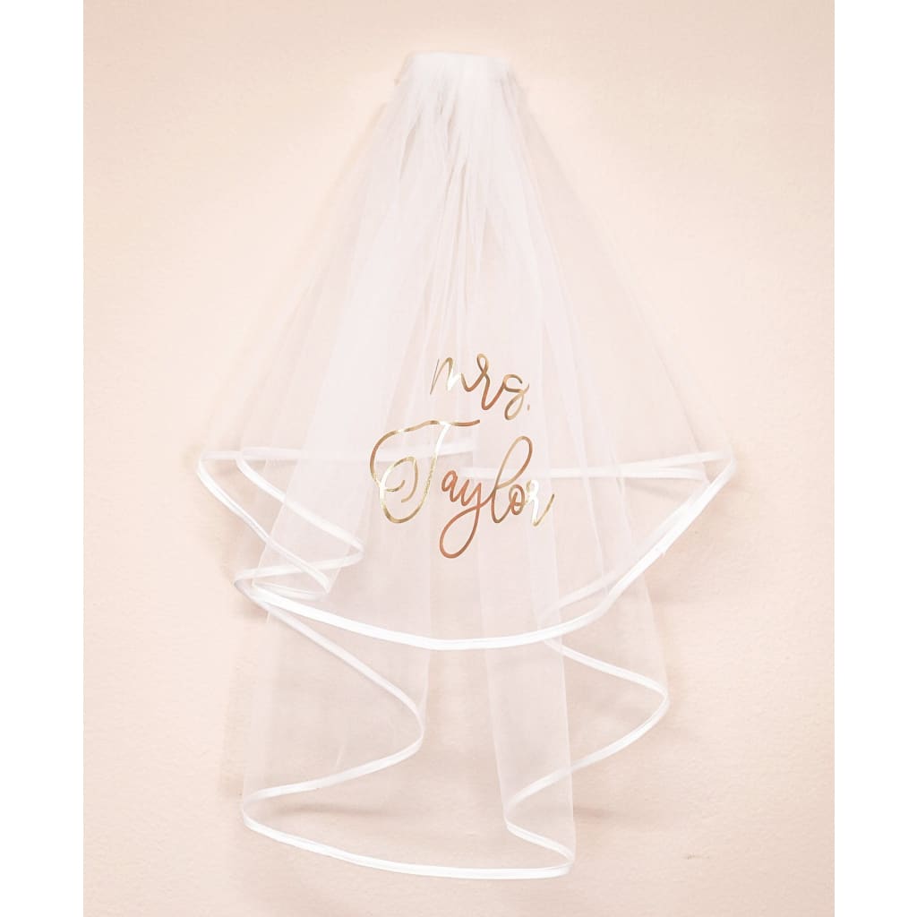 Personalized Mrs. Veil - veil