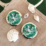 Personalized Palm Leaf Compacts - compact mirror